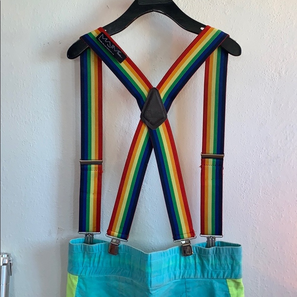 Rainbow suspenders